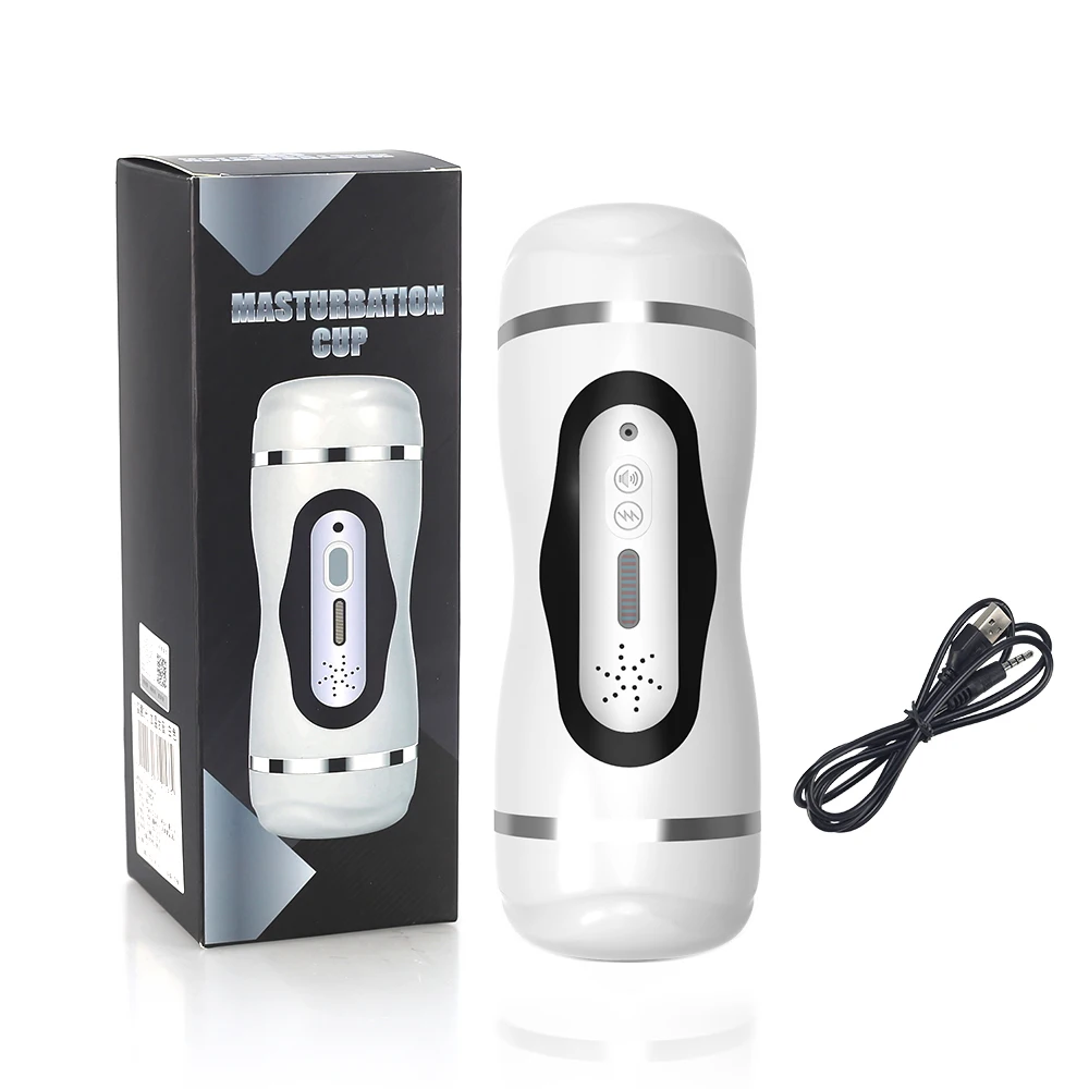 Automatic Male Masturbation Cup Vagina Vacuum Sucking Vibration Penis Blowjob Masturbatior Machine Sex Toys for Men Goods Adults