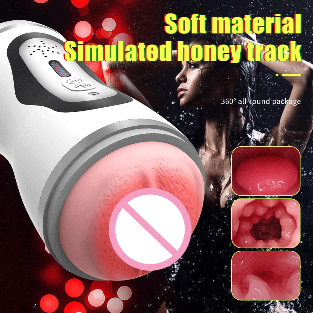 Automatic Male Masturbation Cup Vagina Vacuum Sucking Vibration Penis Blowjob Masturbatior Machine Sex Toys for Men Goods Adults