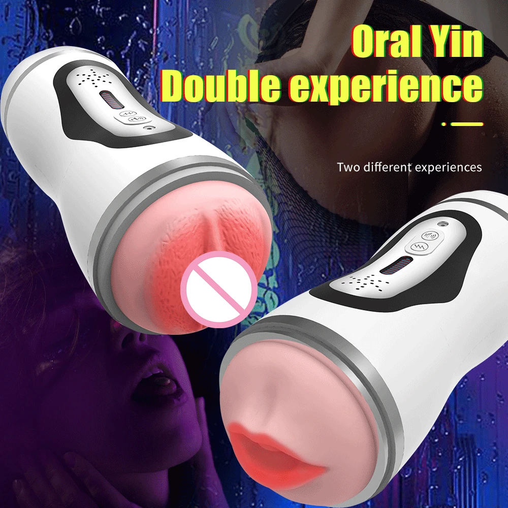 Automatic Male Masturbation Cup Vagina Vacuum Sucking Vibration Penis Blowjob Masturbatior Machine Sex Toys for Men Goods Adults