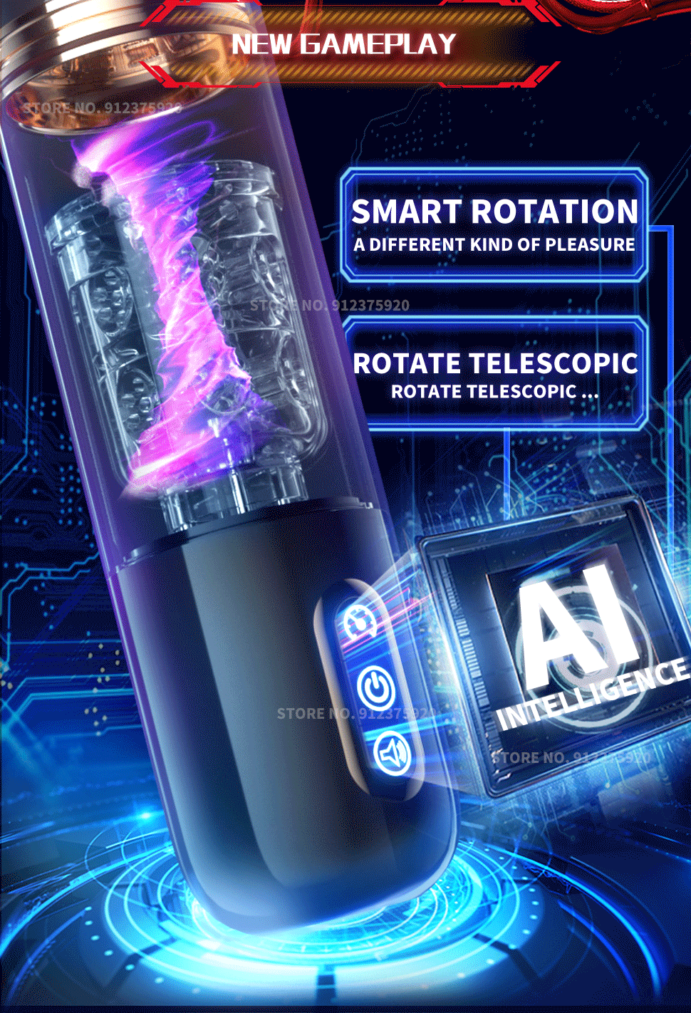 Automatic Telescopic Rotation Sucking Masturbation Cup for Men Real Vagina Blowjob Suction Sex Toys Male Masturbator Adults 18