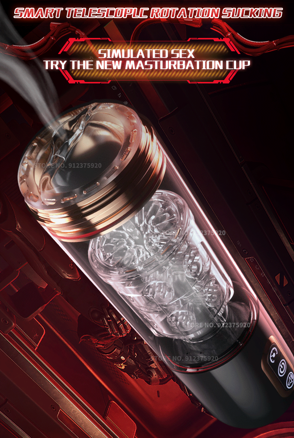 Automatic Telescopic Rotation Sucking Masturbation Cup for Men Real Vagina Blowjob Suction Sex Toys Male Masturbator Adults 18