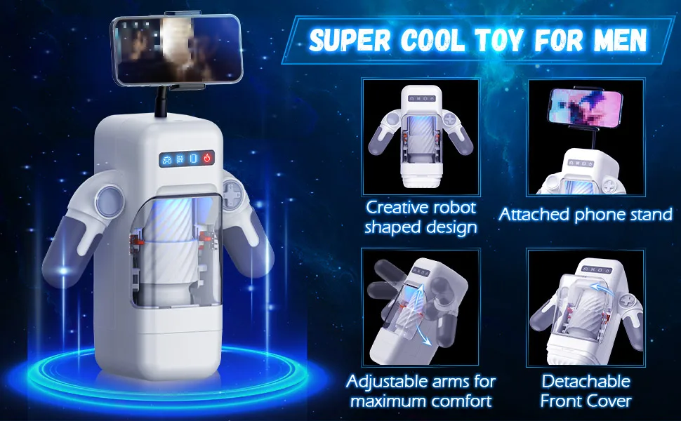 Newest Robot Automatic Male Masturbator Vibration Blowjob Machine Silicone Vagina Masturbation Cup Sex Toys Adult Goods for Men