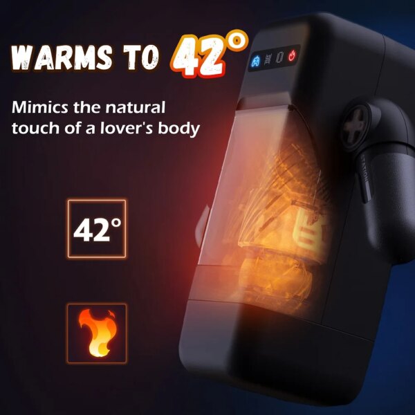 Newest Robot Automatic Male Masturbator Vibration Blowjob Machine Silicone Vagina Masturbation Cup Sex Toys Adult Goods for Men