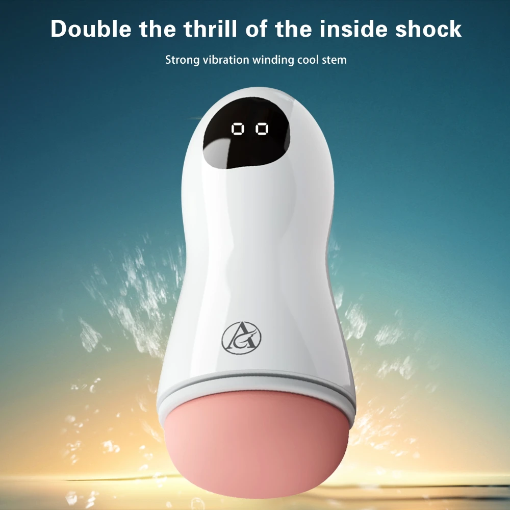 Male Masturbator Cup Vibration Automatic Blowjob Real Vagina Pocket Pussy Vibrating Bullet Penis Oral Adults Sex Toys For Man Male Masturbator Cup Vibration Automatic Blowjob Real Vagina Pocket Pussy Vibrating Bullet Penis Oral Adults Sex Toys For Man