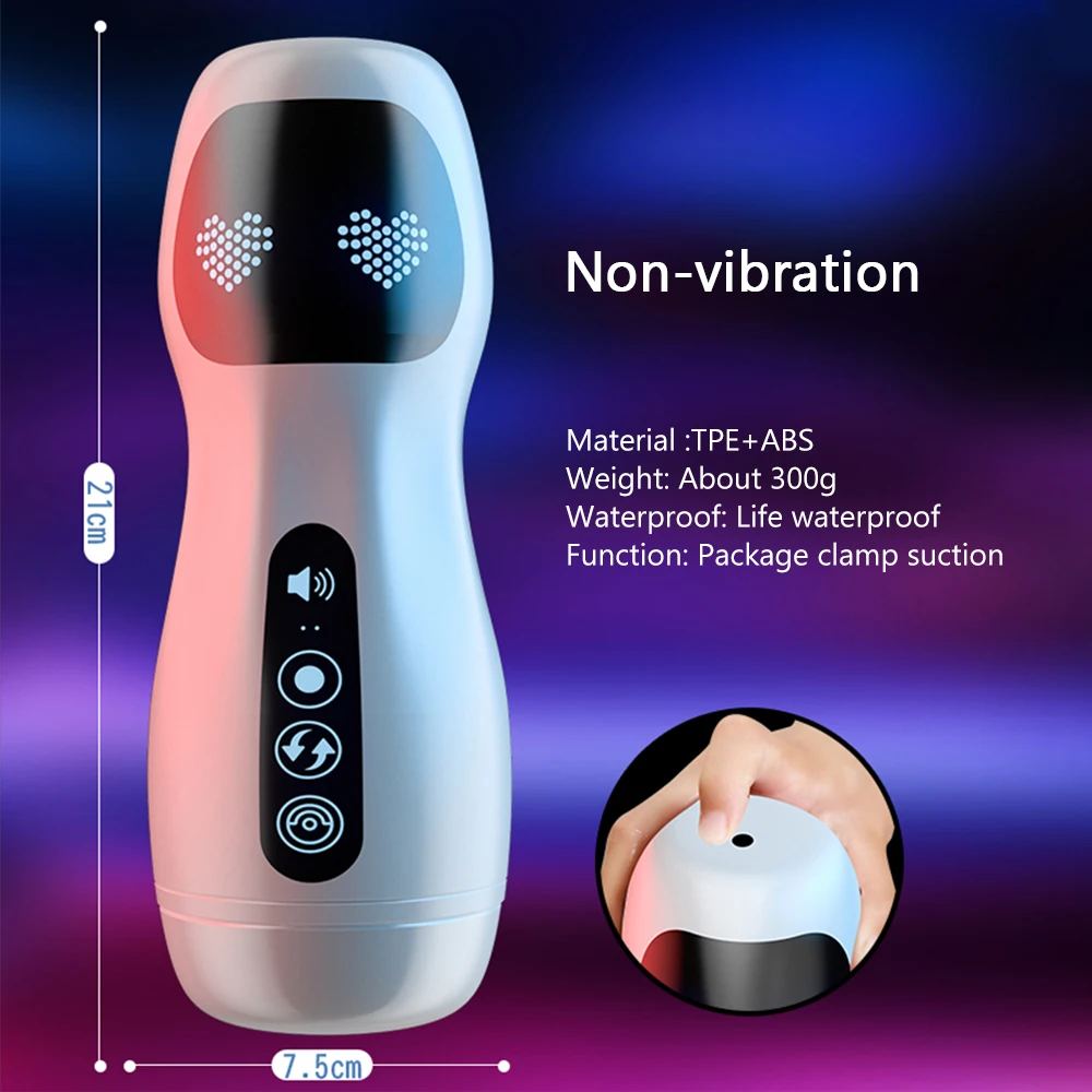 Automatic Male Masturbator Cup Strong Vibration Stimulation Real Vagina Pussy Penis Oral Sex Machine Vacuum Toys For Man Adults