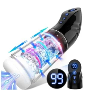 Automatic Sucking Male Masturbator Thrustiing Pronunciation Vibrator Rotating Pocket Pussy Penis Vacuum Pump Sex Toy For Male