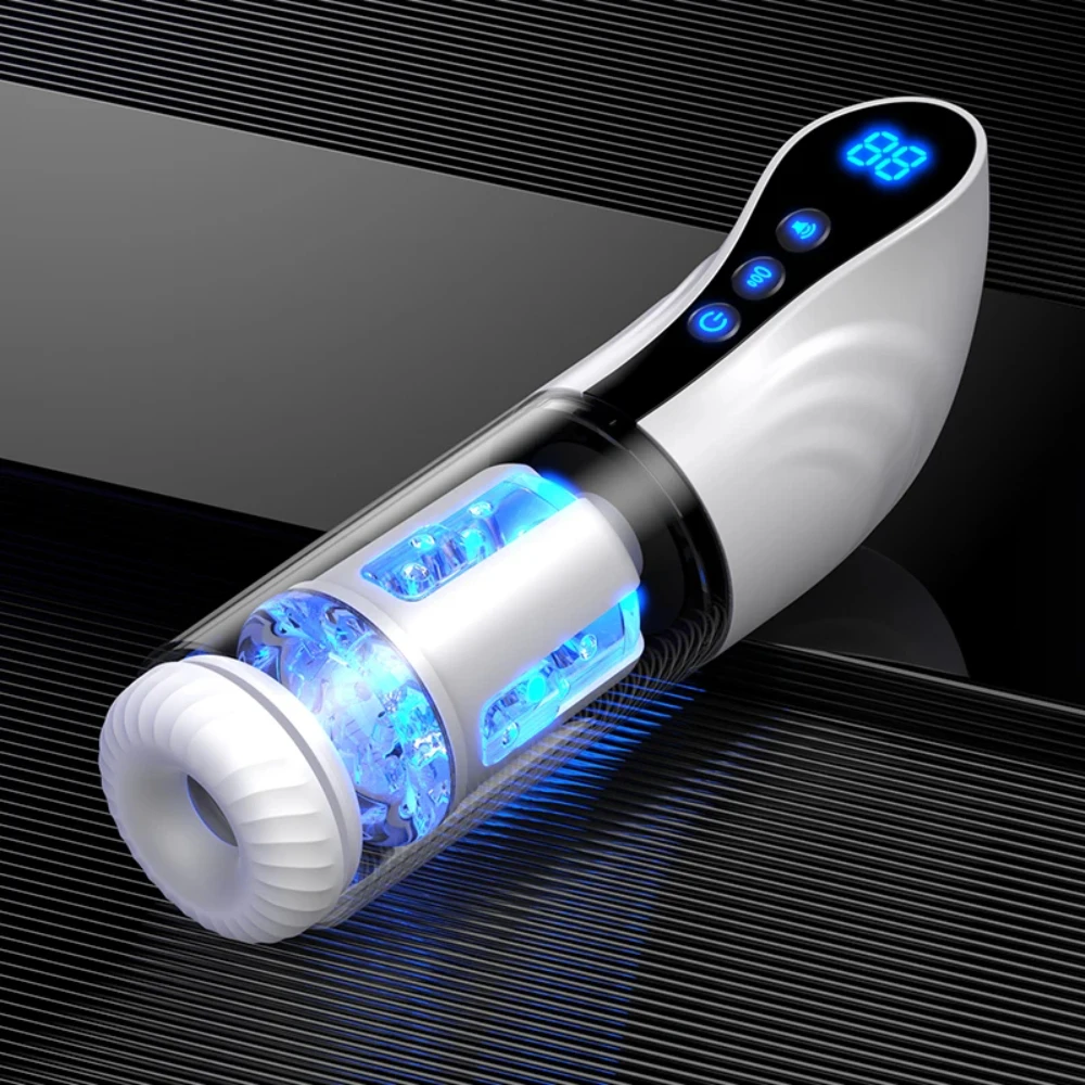 Automatic Sucking Male Masturbator  Thrustiing Pronunciation Vibrator Rotating Pocket Pussy Penis Vacuum Pump  Sex Toy For Male