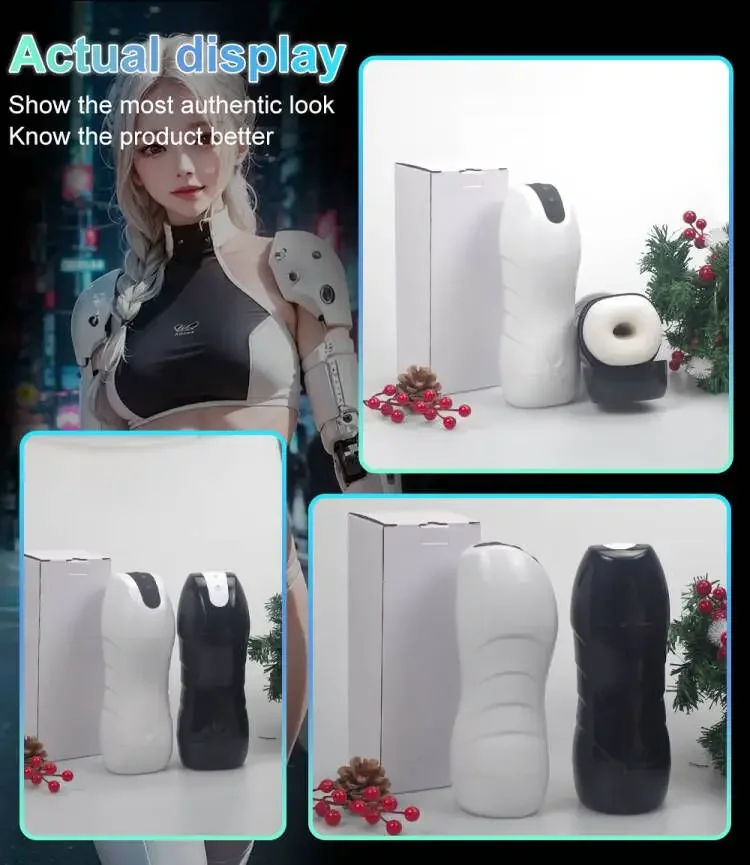 Male Masturbator Cup Automatic Sucking Vibration Penis Oral Machine Suction Blowjob Masturbation Real Vagina Vacuum Sex Toys