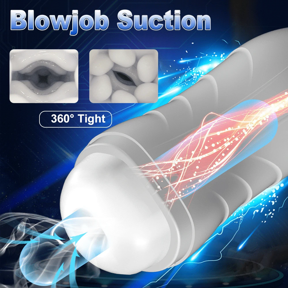 Male Masturbator Cup Automatic Sucking Vibration Penis Oral Machine Suction Blowjob Masturbation Real Vagina Vacuum Sex Toys