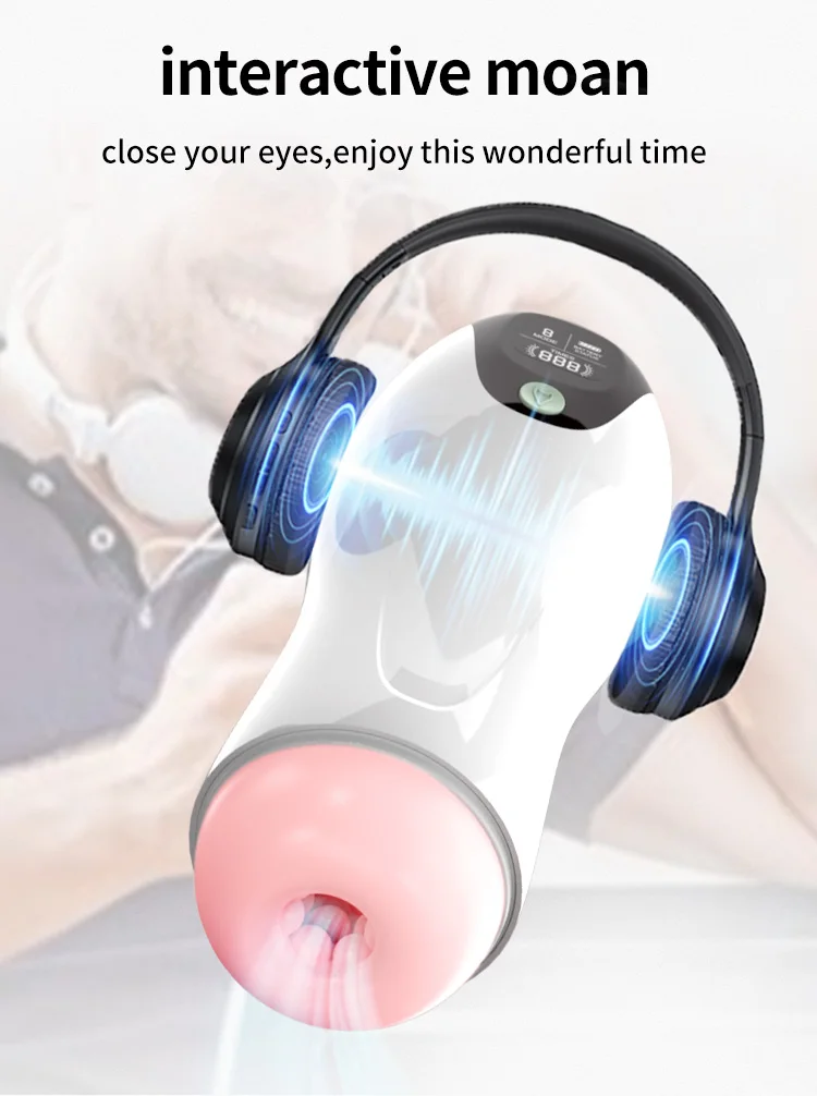 Automatic Male Masturbator Cup Vibration Blowjob Real Vagina Pocket Pussy Penis Oral Sex Machine Vacuum Toys For Man Adults 18+