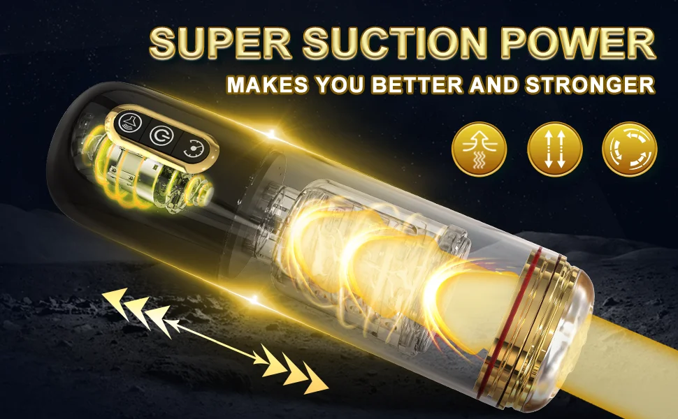 Fully Automatic Male Masturbator Vagina Rotation Telescoping Cup Deep Throat Blowjobs Dick Piston Massager For Men Adult Sex Toy