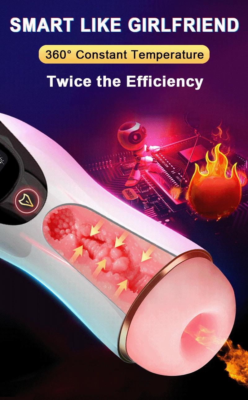 Automatic Male Masturbator Cup Sucking Vibration Blowjob Real Vagina Pocket Pussy Penis Oral Sex Machine Toys For Man Adults 18+