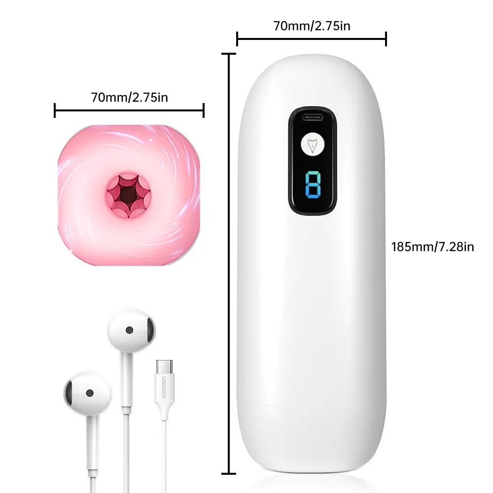 Automatic Male Masturbator Cup Powerful Vibrator Digital Blowjob Machine Strong Vibration Real Pussy Masturbation Sex Toys