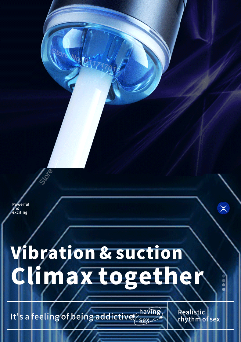 Male Masturbator Automatic Heated Blowjob Sucking Vibration Machine Masturbation Cup Silicone Vagina Sex Toy for Men Adult Goods