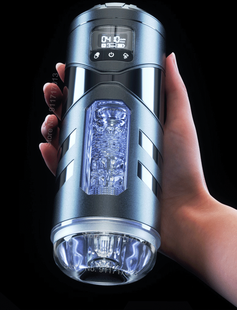 Male Masturbator Automatic Heated Blowjob Sucking Vibration Machine Masturbation Cup Silicone Vagina Sex Toy for Men Adult Goods
