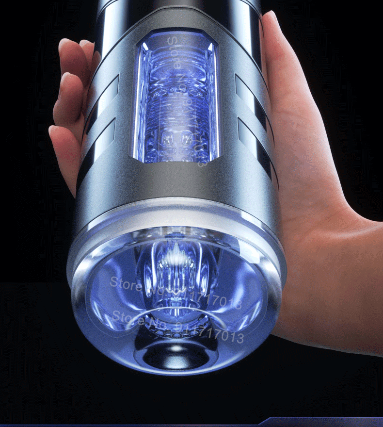 Male Masturbator Automatic Heated Blowjob Sucking Vibration Machine Masturbation Cup Silicone Vagina Sex Toy for Men Adult Goods