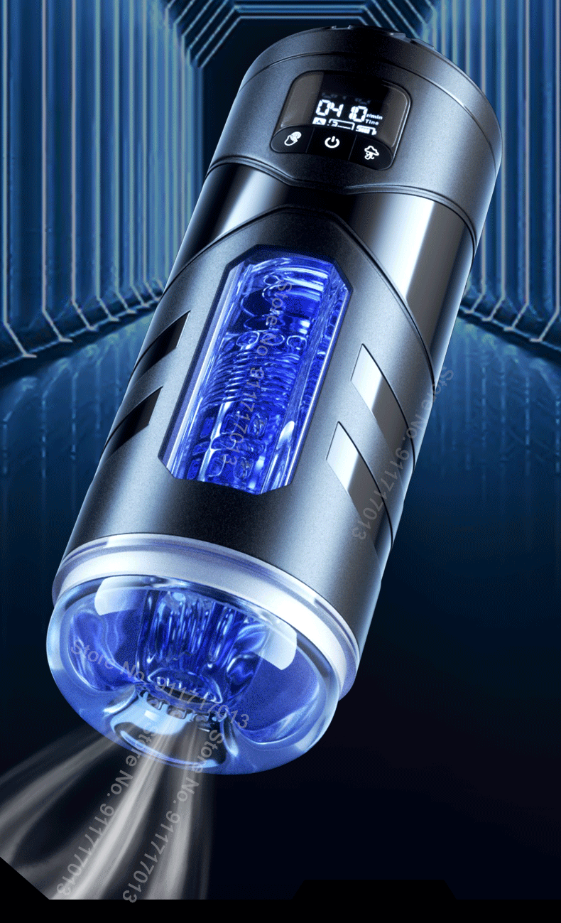 Male Masturbator Automatic Heated Blowjob Sucking Vibration Machine Masturbation Cup Silicone Vagina Sex Toy for Men Adult Goods