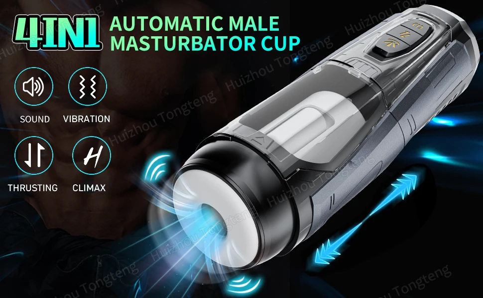 Telescopic Rotation Masturbator Cup Vagina Masturbation Blowjob Adults Sex Toys for Men Male Piston Automatic Mastubator