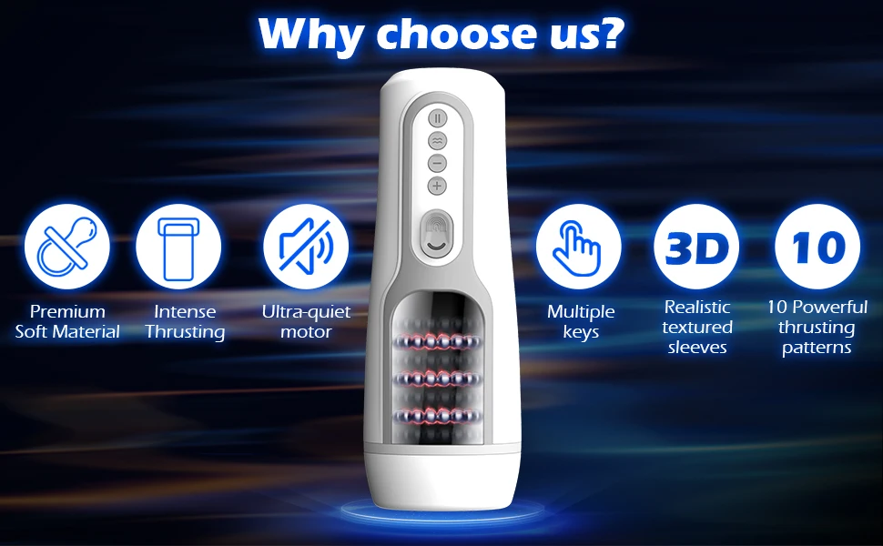Masturbator for Men Automatic Telescopic Rotation 4D Realistic Vagina Penis Sex Toy for Men Masturbation Cup Blowjobs Machine