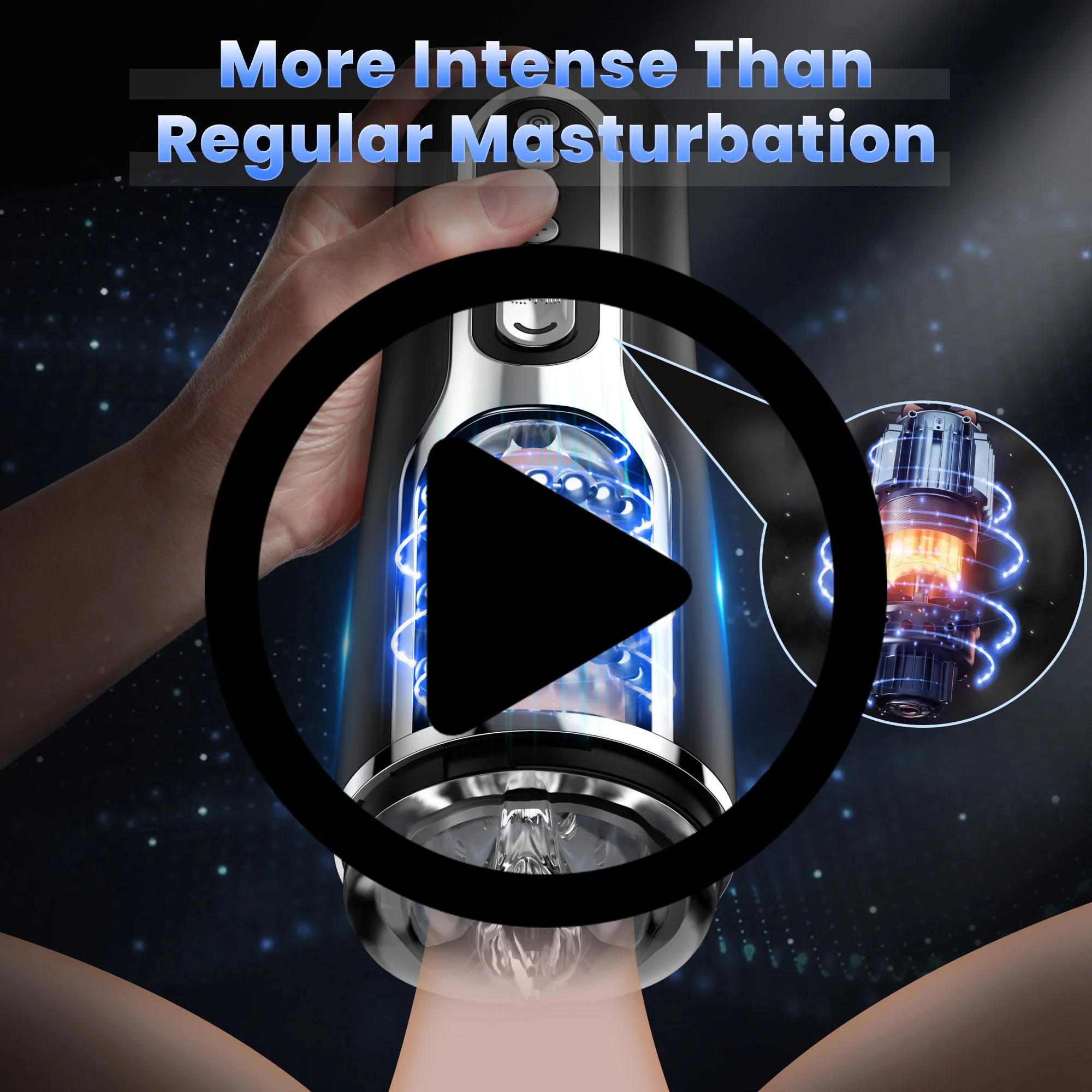 Masturbator for Men Automatic Telescopic Rotation 4D Realistic Vagina Penis Sex Toy for Men Masturbation Cup Blowjobs Machine