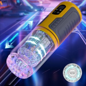 Telescopic Male Masturbator Vagina Masturbation Equipment Sex Toys for Men Goods for Adults Piston Automatic Rotation Mastubator
