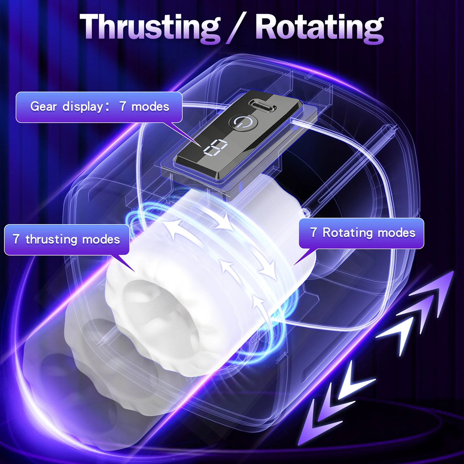 LCD Automatic Male Masturbator Telescopic Rotation Vagina Masturbation Adults Sex Toys for Men Piston Open-ended Mastubators Cup LCD Automatic Male Masturbator Telescopic Rotation Vagina Masturbation Adults Sex Toys for Men Piston Open-ended Mastubators Cup