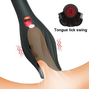 Automatic Male Masturbator Cup Tougue Lick Vibrator Penis Delay Trainer Massager Glans Stimulate 18+ Adult Sex Toys For Men