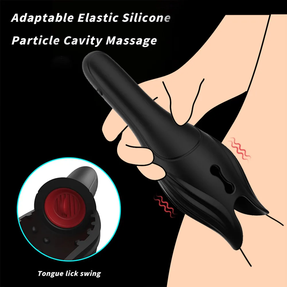 Automatic Male Masturbator Cup Tougue Lick Vibrator Penis Delay Trainer Massager Glans Stimulate 18+ Adult Sex Toys For Men