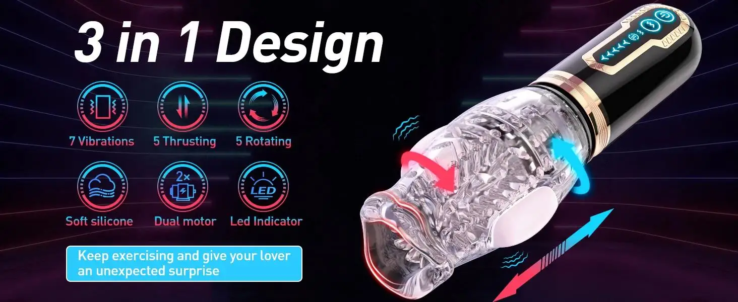 Automatic Male Masturbator Vibrating Rotating Thrusting Blowjob Masturbation Cup Penis Stimulation Pussy Vaginas For Men Sex Toy Automatic Male Masturbator Vibrating Rotating Thrusting Blowjob Masturbation Cup Penis Stimulation Pussy Vaginas For Men Sex Toy
