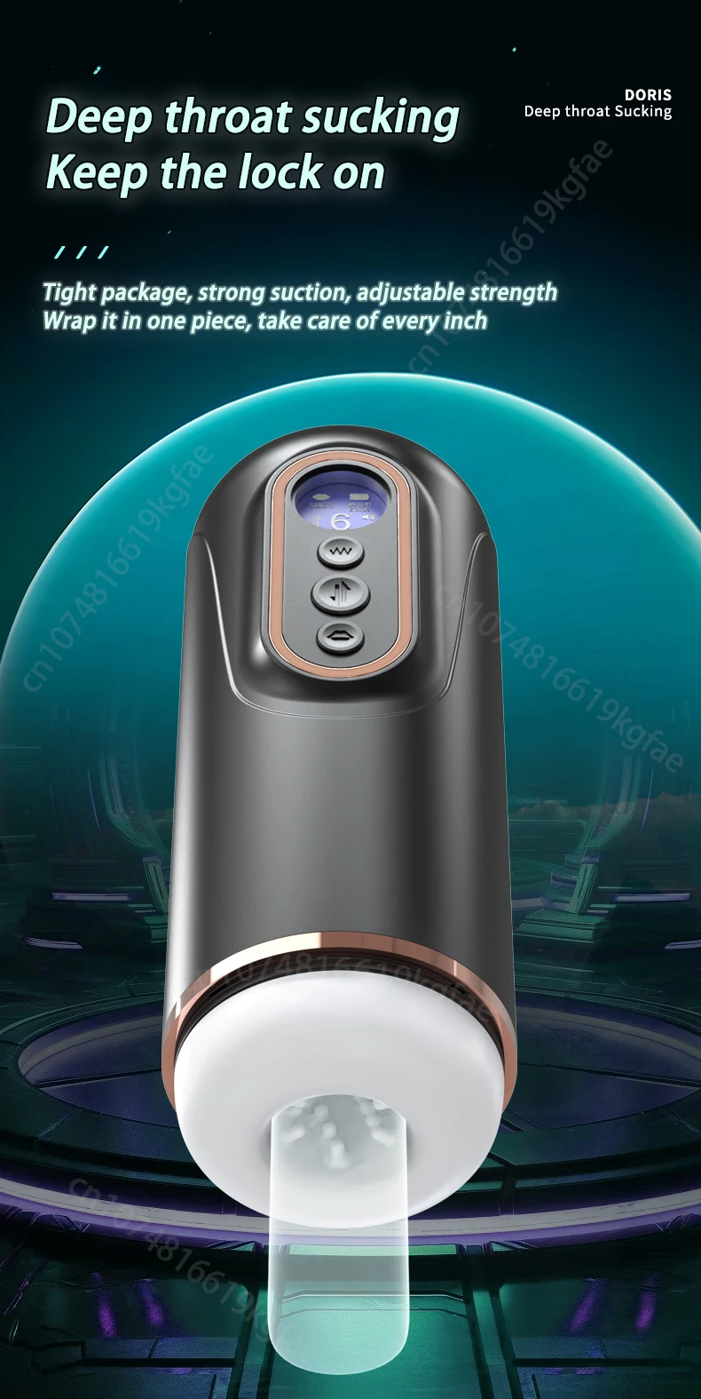 Automatic Heating Male Masturbators with 3 Telescopic & 9 Vibrating & 5 Sucking Modes Real Vagina Sexy Voice Sex Toys for Men
