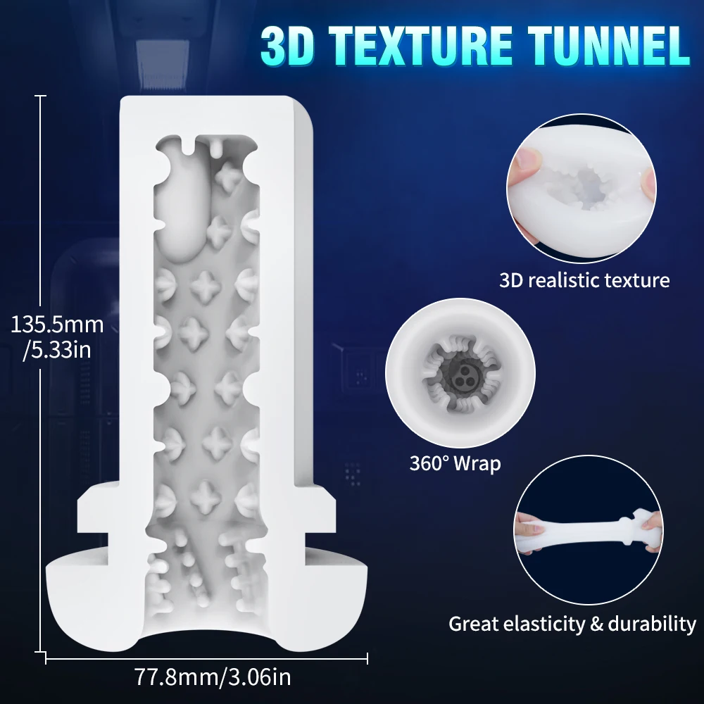 Automatic Heating Male Masturbators with 3 Telescopic & 9 Vibrating & 5 Sucking Modes Real Vagina Sexy Voice Sex Toys for Men