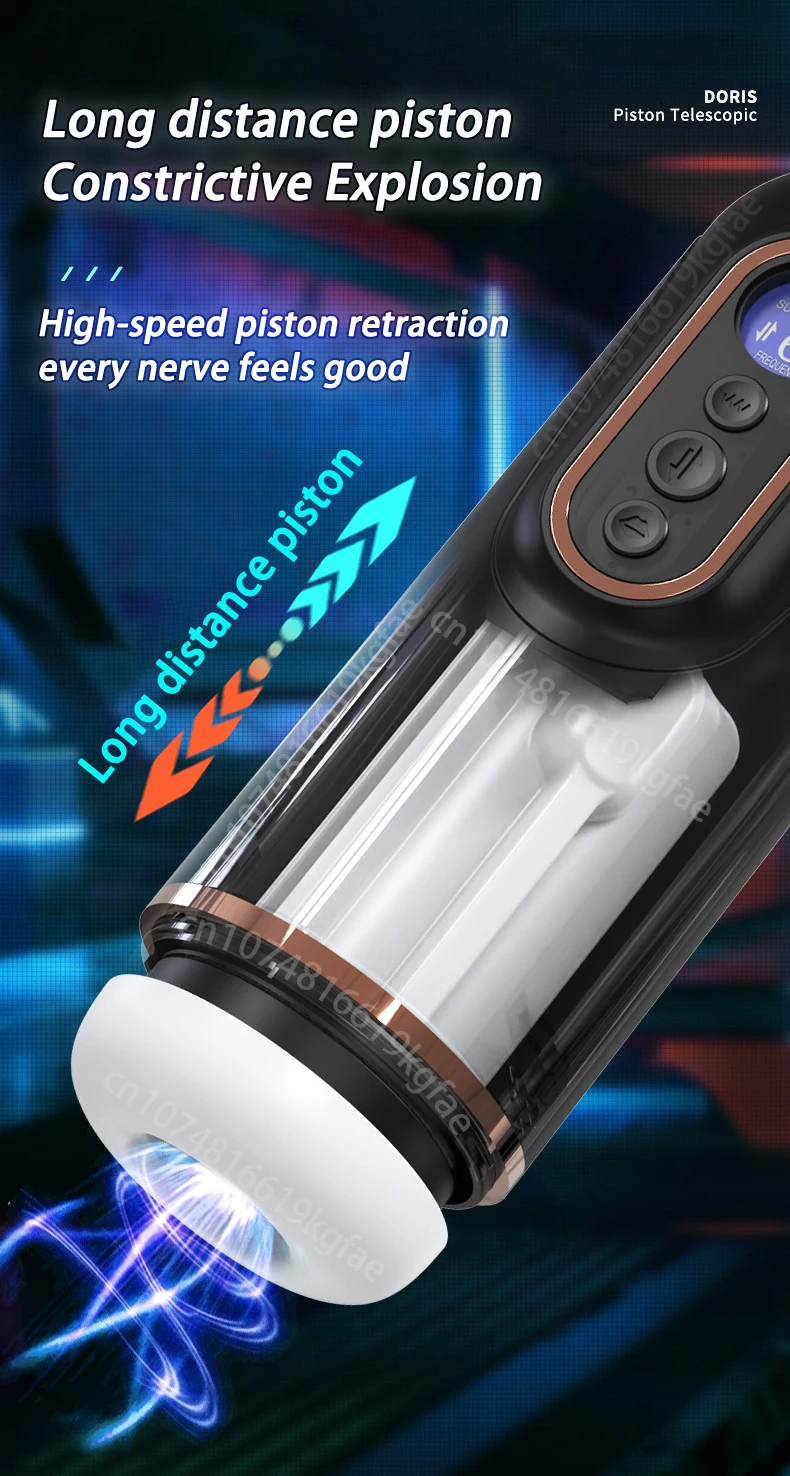 Automatic Heating Male Masturbators with 3 Telescopic & 9 Vibrating & 5 Sucking Modes Real Vagina Sexy Voice Sex Toys for Men
