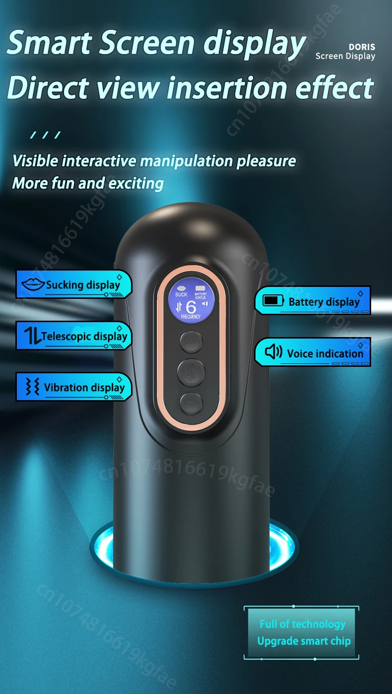 Automatic Heating Male Masturbators with 3 Telescopic & 9 Vibrating & 5 Sucking Modes Real Vagina Sexy Voice Sex Toys for Men