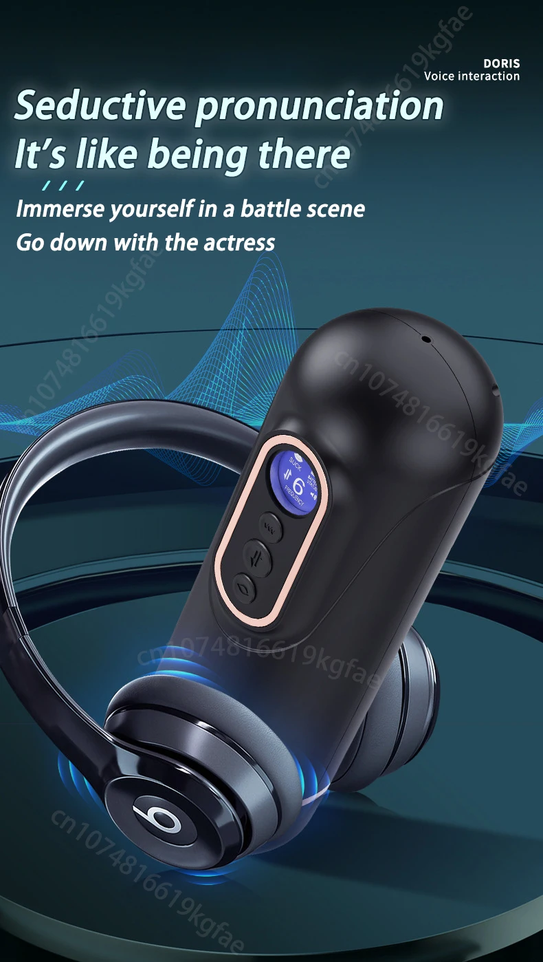 Automatic Heating Male Masturbators with 3 Telescopic & 9 Vibrating & 5 Sucking Modes Real Vagina Sexy Voice Sex Toys for Men