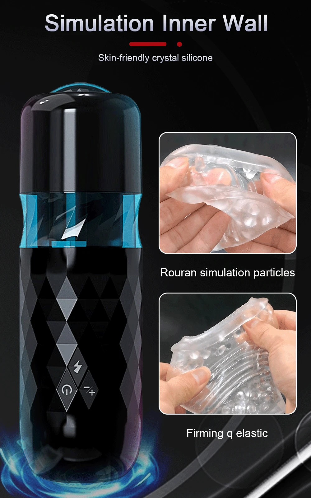 Automatic Male Masturbator Telescopic Rotation Penis Stimulation Hands Free Pocket Pussy With Suction Base Adult Sex Toy for Man