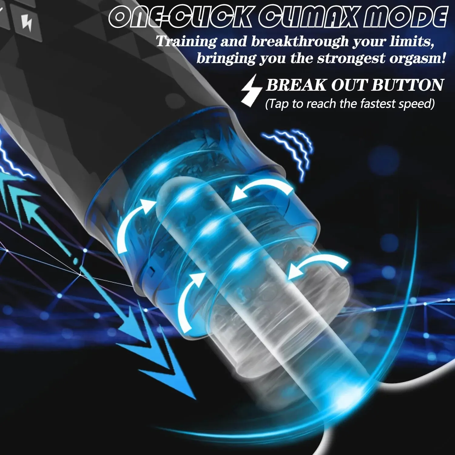 Automatic Male Masturbator Telescopic Rotation Penis Stimulation Hands Free Pocket Pussy With Suction Base Adult Sex Toy for Man