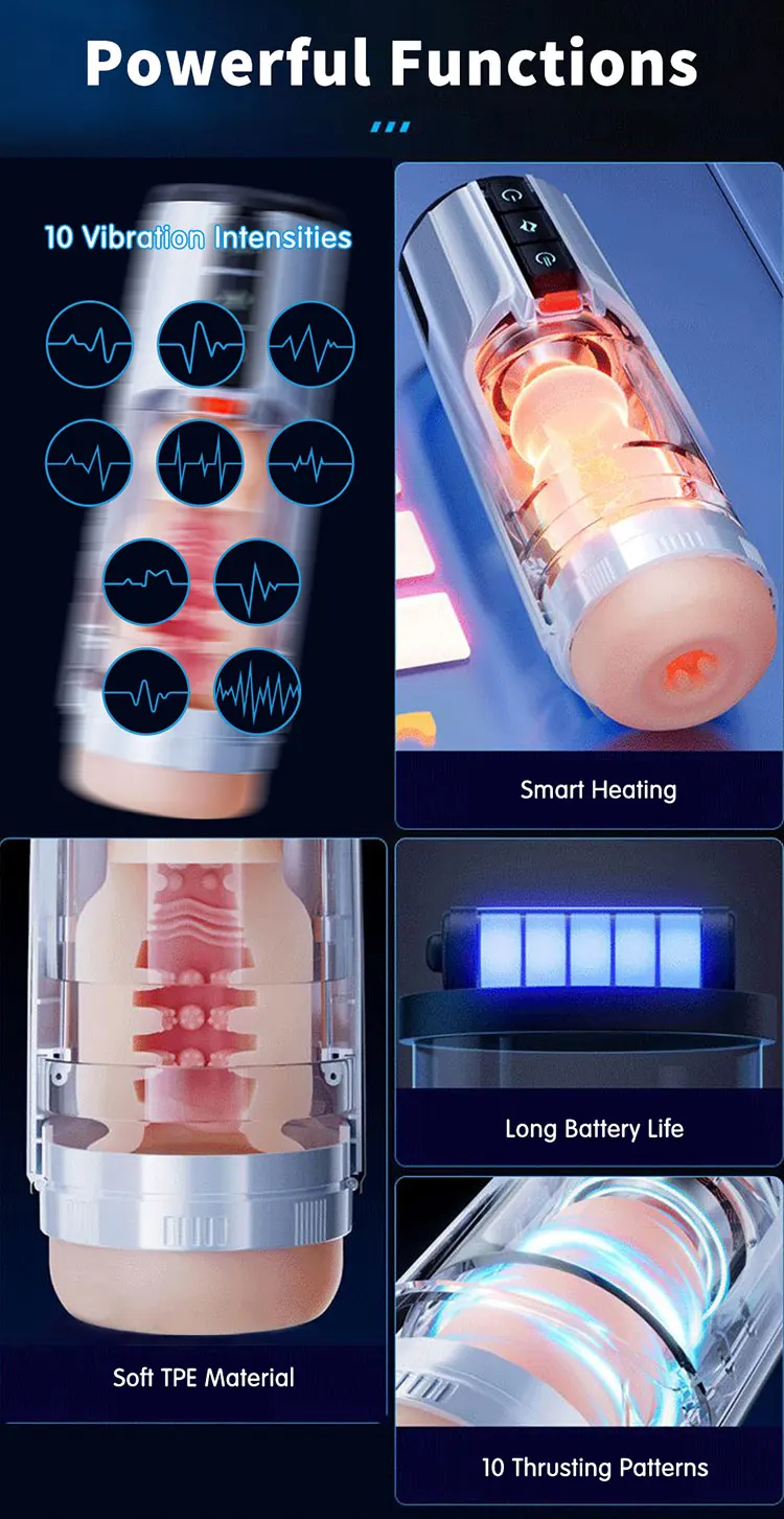 Masturbator for Men Automatic Artificial Vagina Blowjob Suck Machine Heating Vibrator Male Prostate Massager Cup Adult Sex Toys Masturbator for Men Automatic Artificial Vagina Blowjob Suck Machine Heating Vibrator Male Prostate Massager Cup Adult Sex Toys