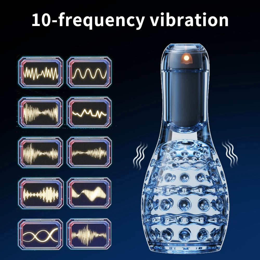 Automatic Male Masturbator for Men 10 Speeds Vibrating Masturbation Cup Glans Trainer Penis Massage Stimulate Adult Sex Toys Automatic Male Masturbator for Men 10 Speeds Vibrating Masturbation Cup Glans Trainer Penis Massage Stimulate Adult Sex Toys