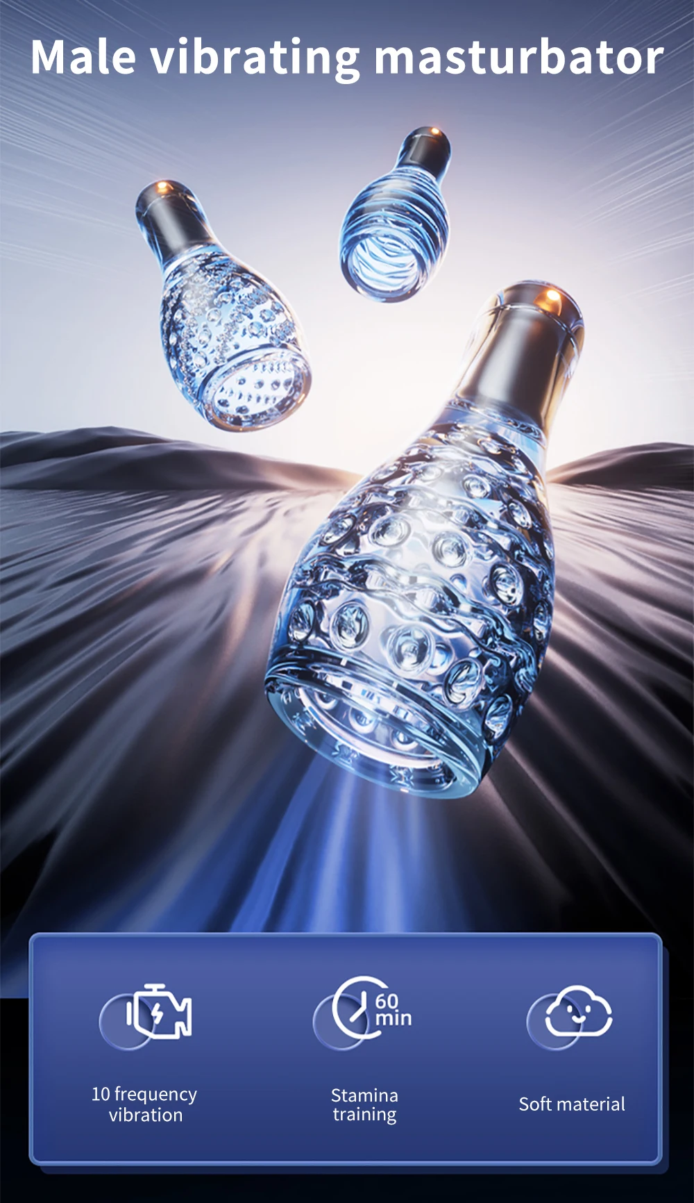 Automatic Male Masturbator for Men 10 Speeds Vibrating Masturbation Cup Glans Trainer Penis Massage Stimulate Adult Sex Toys Automatic Male Masturbator for Men 10 Speeds Vibrating Masturbation Cup Glans Trainer Penis Massage Stimulate Adult Sex Toys