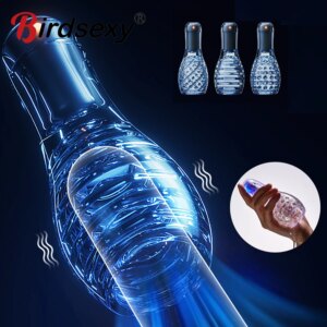 Automatic Male Masturbator for Men 10 Speeds Vibrating Masturbation Cup Glans Trainer Penis Massage Stimulate Adult Sex Toys