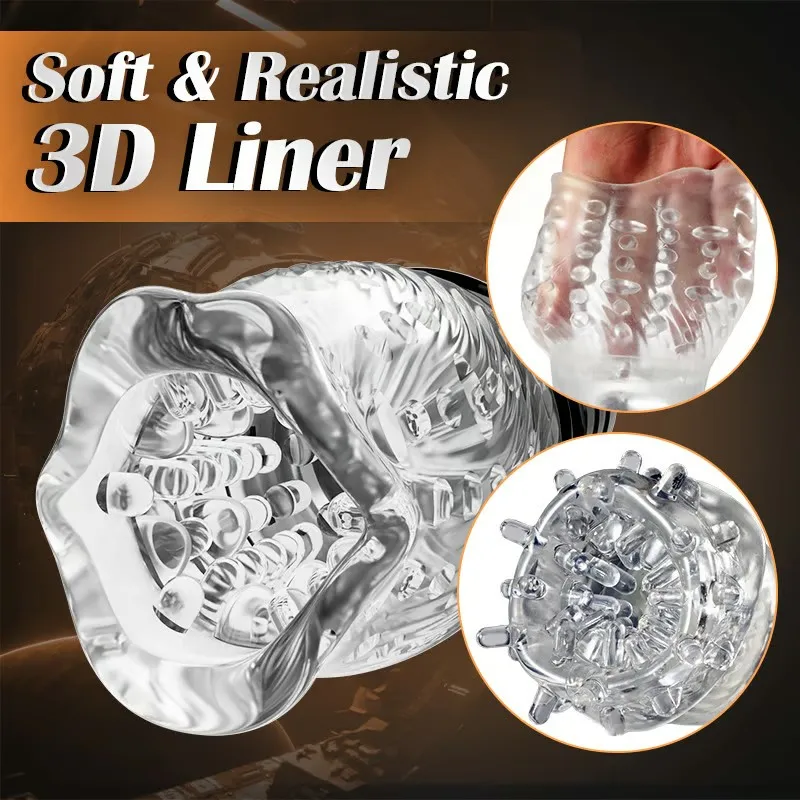 Automatic Rotating Real Oral Glans Trainer Vibrating Male Masturbators Cup Penis Stimulation Electric Pocket Pussy Stroking Sex
