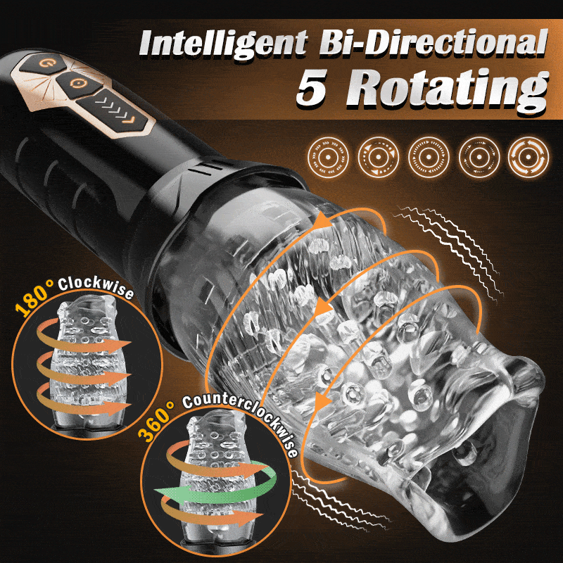 Automatic Rotating Real Oral Glans Trainer Vibrating Male Masturbators Cup Penis Stimulation Electric Pocket Pussy Stroking Sex