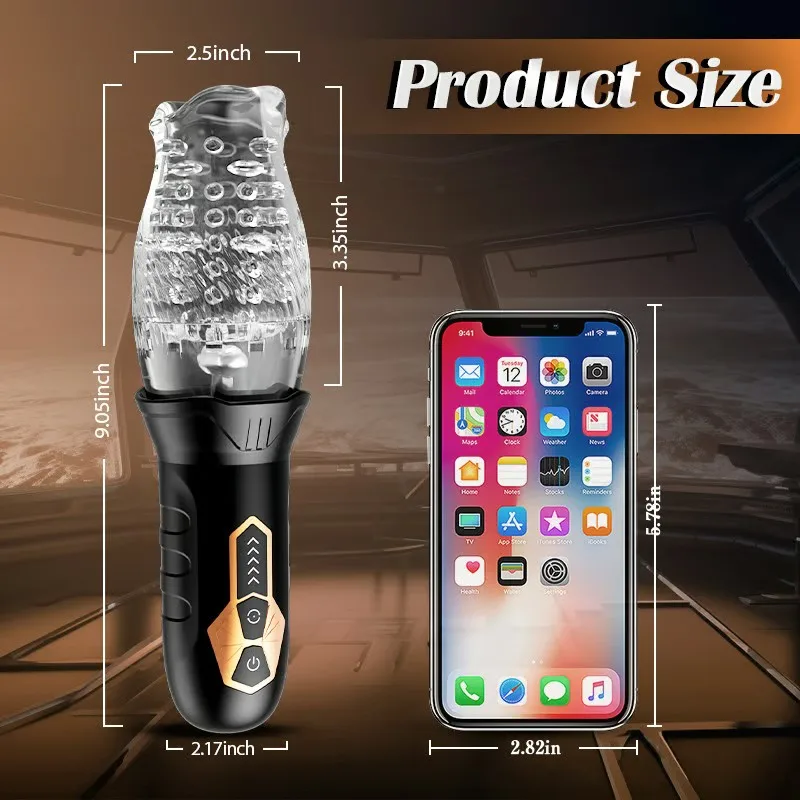 Automatic Rotating Real Oral Glans Trainer Vibrating Male Masturbators Cup Penis Stimulation Electric Pocket Pussy Stroking Sex