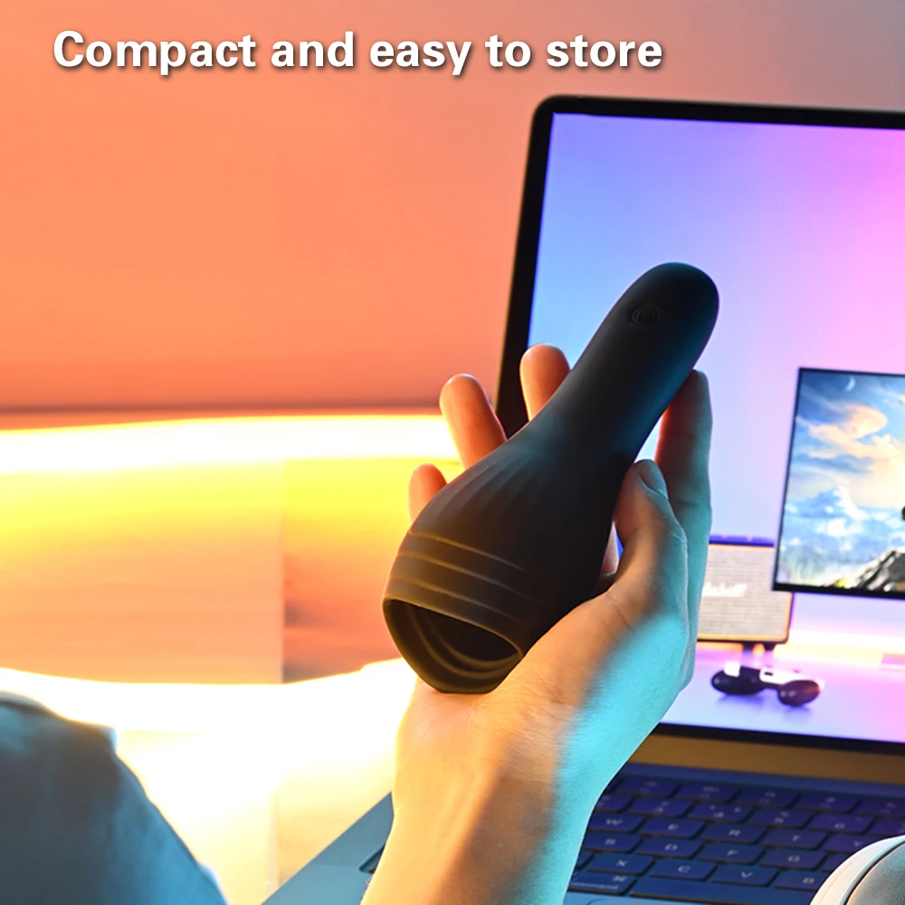 10 Modes Penis Delay Trainer Vibrator Male Masturbator Automatic Oral Climax Sex Glans Stimulate Massager Adult Sex Toys for Men