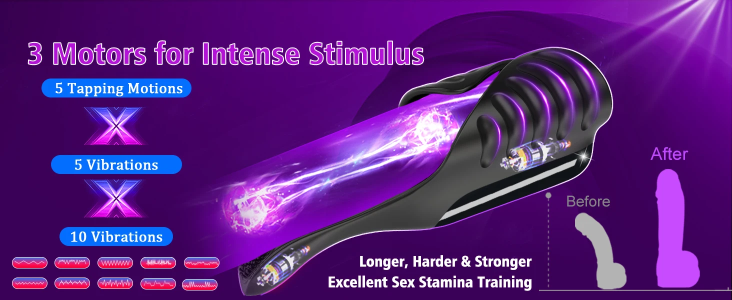 Adjustable Tapping Male Masturbator Man Automatic Penis Enlargement Erection Vibrator Trainer Stimulator Prostate Adult Sex Toys Adjustable Tapping Male Masturbator Man Automatic Penis Enlargement Erection Vibrator Trainer Stimulator Prostate Adult Sex Toys