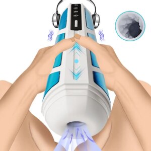 Adult Masturbation Cup Retractable Vibration Infinite Speed Automatic Masturbation Sex Machine Male Sex Toys Penis Exercise