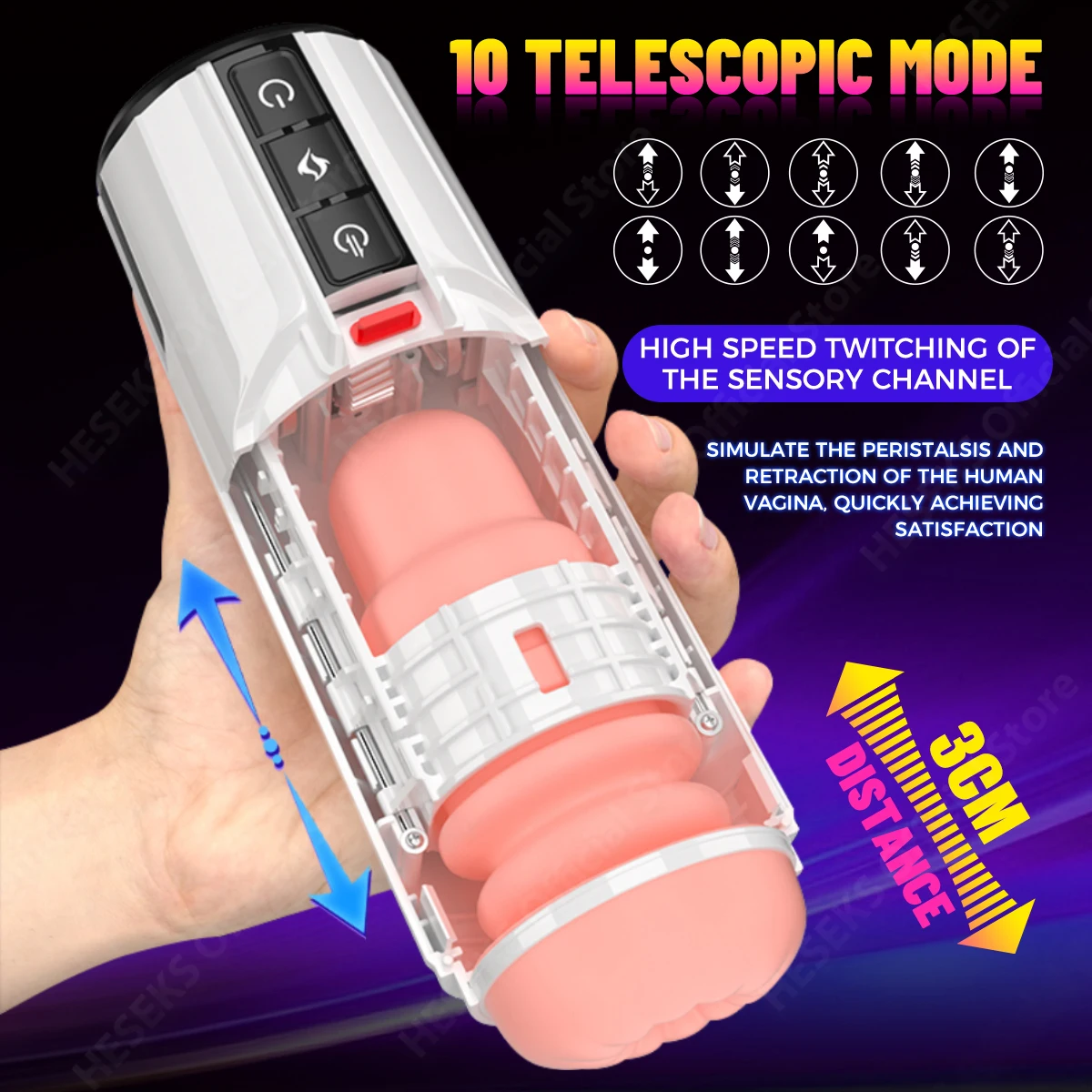 5D Flesh Telescopic Automatic Mastubator Heating Real Voice Oral Masturbator Blowjob Machine Vagina Sex Toy for Men