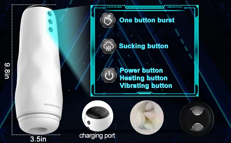Kushor Sucking Automatic Male Masturbator Vibration Blowjob Machine Vagina Man Masturbation Cup Sex Toys Adult Goods for Men 18 Kushor Sucking Automatic Male Masturbator Vibration Blowjob Machine Vagina Man Masturbation Cup Sex Toys Adult Goods for Men 18
