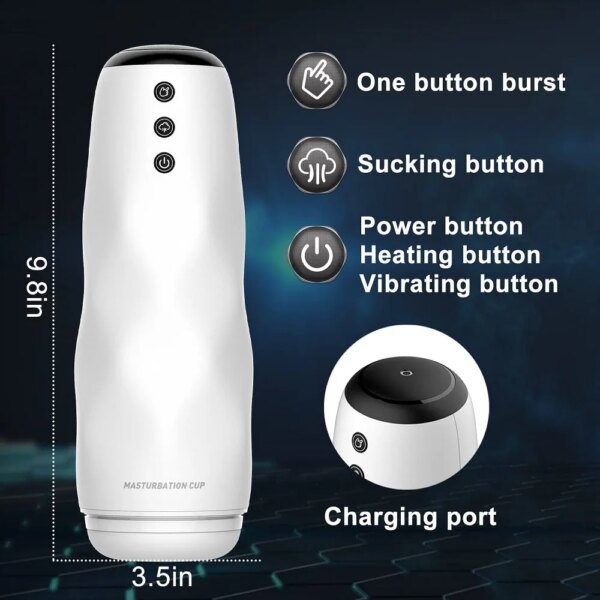 Sucking Automatic Male Masturbator Vibration Blowjob Machine Vagina Man Masturbation Cup Sex Toys Adult Goods for Men 18