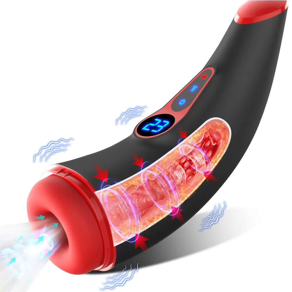 Automatic Male Masturbator Sucking Machine Vibrating Heating Men Masturbation Goods Blowjob Adult Supplies Sex Toy for Men Automatic Male Masturbator Sucking Machine Vibrating Heating Men Masturbation Goods Blowjob Adult Supplies Sex Toy for Men